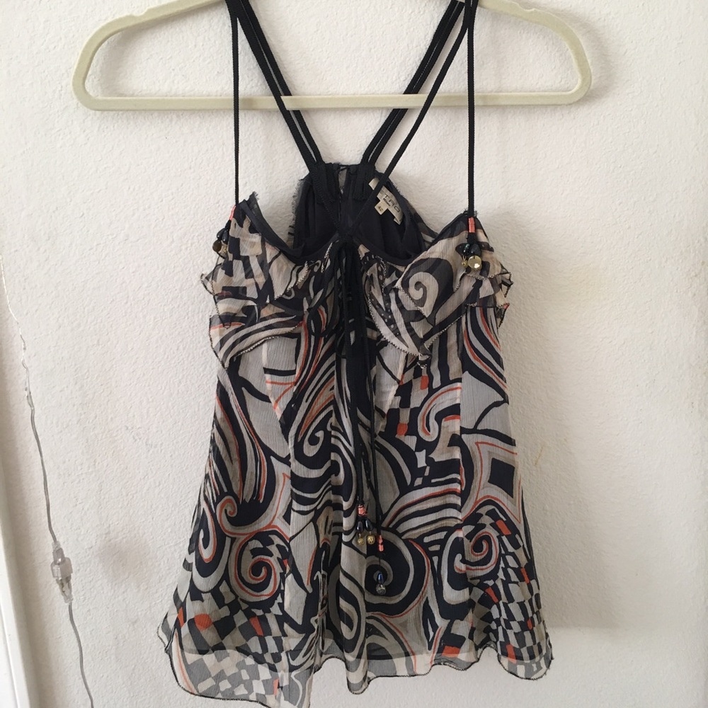 ETRO 100% silk tank top size 42 medium